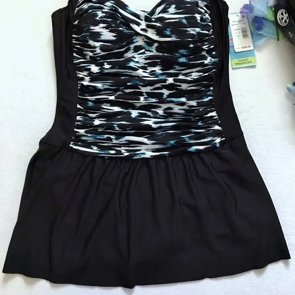 Swim Solutions NWT Tummy Control Skater Swimdress Women 16 - Picture 5 of 15